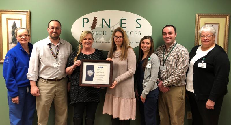 The Pines Team Receives the HRSA Grant for Quality Performance in 2017